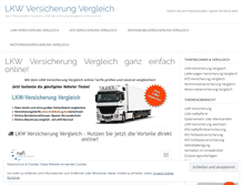 Tablet Screenshot of lkw-versicherung-vergleich.com